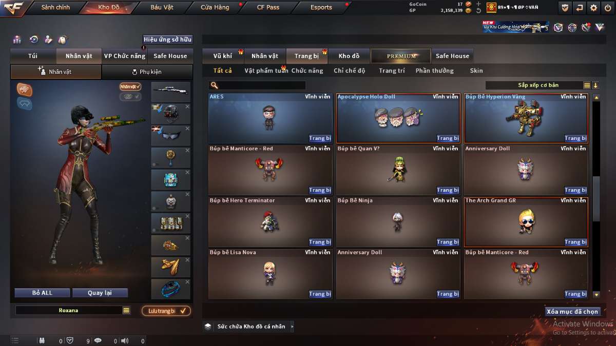 shop acc cf uy tin gia re